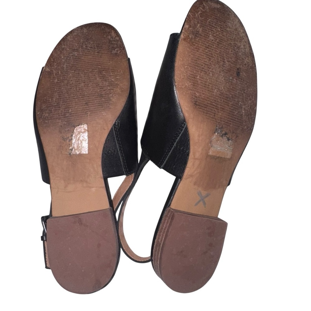Madewell The Noelle Leather Slingback Sandal Minimalist Capsule Wardrobe sz 8 - Picture 7 of 10